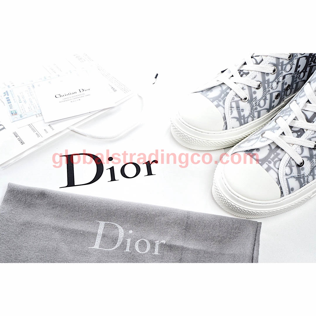 Dior B23 Oblique Slip-on Low Top Sneakers Sheer Print Sneakers